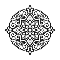 Celestial Flower Mandala Metal Art