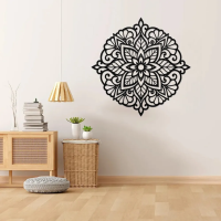 Celestial Flower Mandala Metal Art