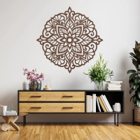 Celestial Flower Mandala Metal Art - Image 4