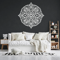 Celestial Flower Mandala Metal Art - Image 7