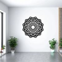 Celestial Harmony Mandala Metal Wall Art - Image 2