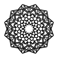 Celestial Harmony Mandala Metal Wall Art