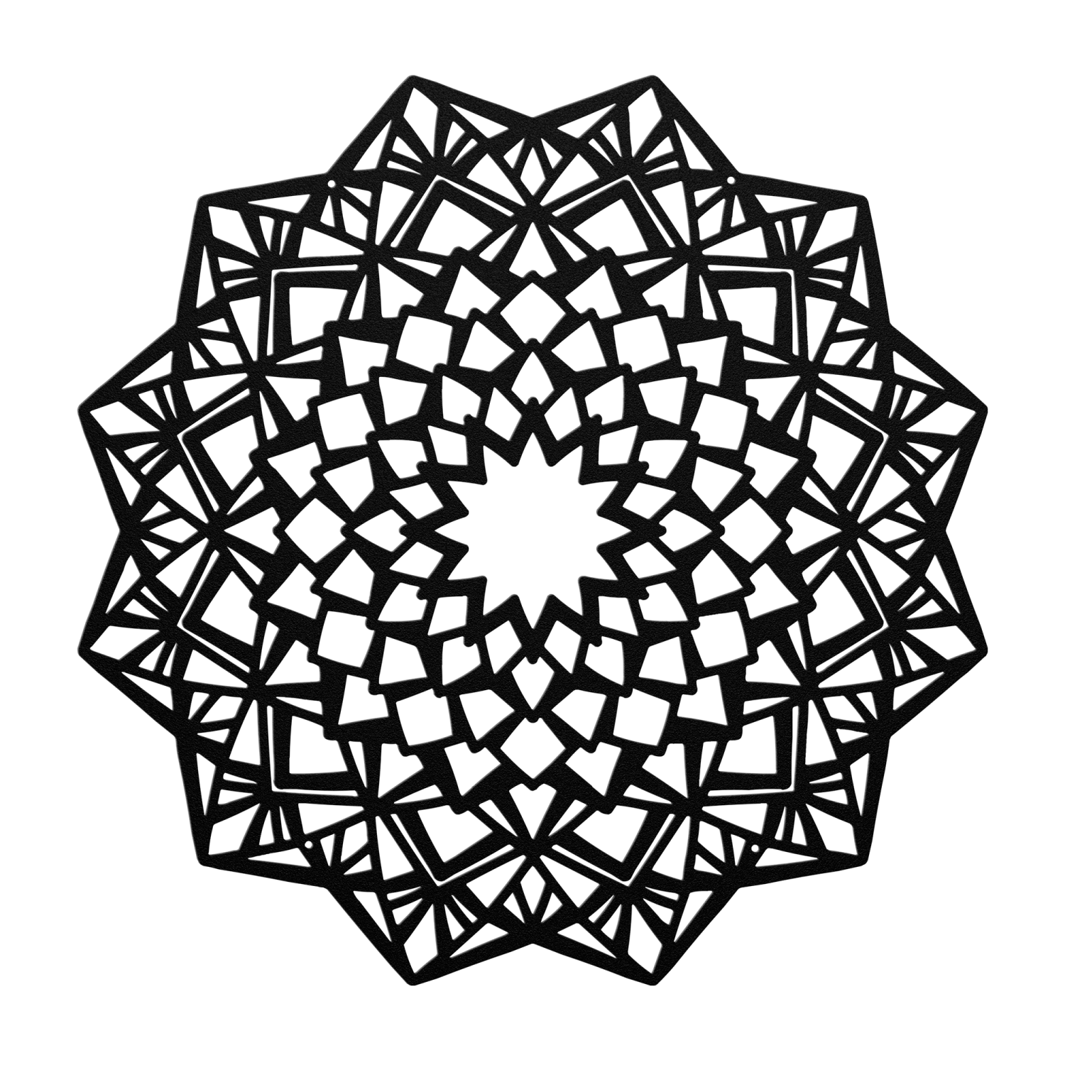 Celestial Harmony Mandala Metal Wall Art