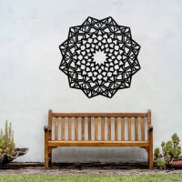 Celestial Harmony Mandala Metal Wall Art