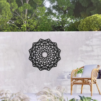 Celestial Harmony Mandala Metal Wall Art - Image 3