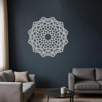 Celestial Harmony Mandala Metal Wall Art - Image 6