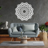 Celestial Harmony Mandala Metal Wall Art - Image 7