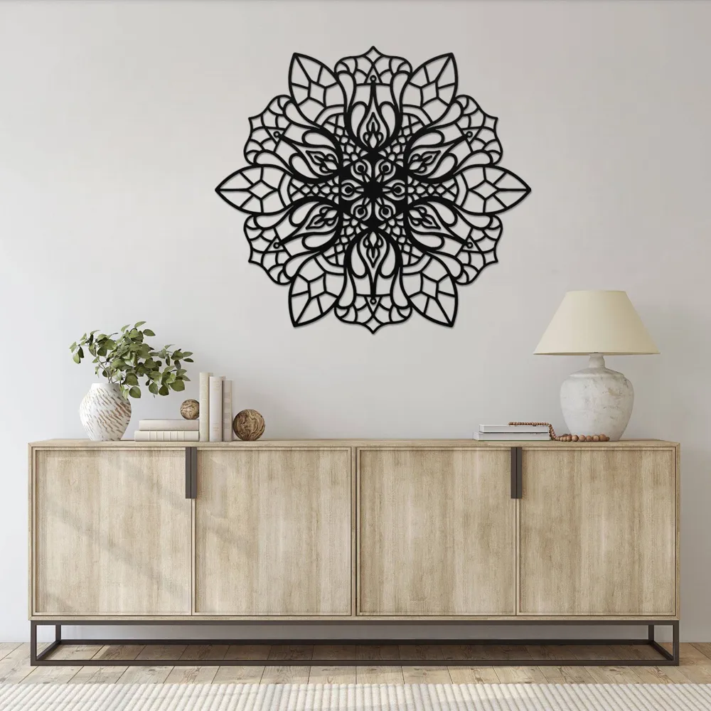 Chakra Flow Mandala Metal Metal Art