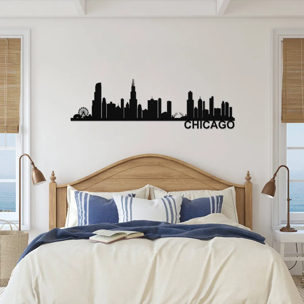 Chicago Skyline - Metal Wall Art