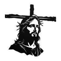 Christ and Cross Spiritual Art