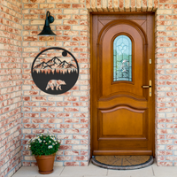 Circular Bear Mountain Wall Art - Image 2
