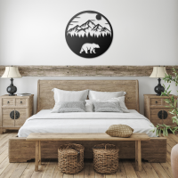 Circular Bear Mountain Wall Art - Image 3