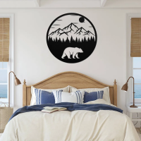Circular Bear Mountain Wall Art - Image 2