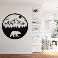 Circular Bear Mountain Wall Art - Image 3