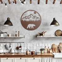 Circular Bear Mountain Wall Art - Image 7