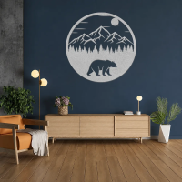 Circular Bear Mountain Wall Art - Image 6