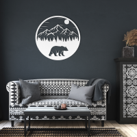 Circular Bear Mountain Wall Art - Image 6