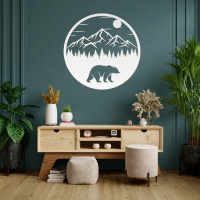 Circular Bear Mountain Wall Art - Image 7