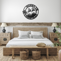 Classic Round Merry Christmas Wall Art - Image 3