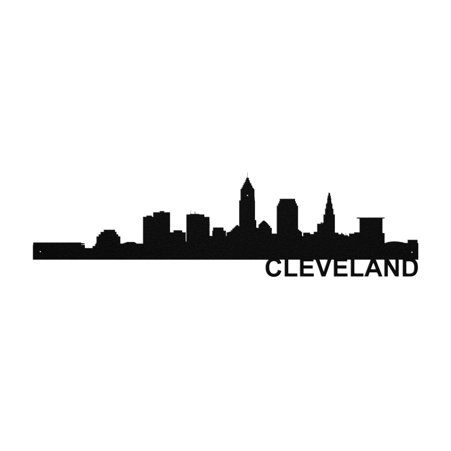 Cleveland_Skyline_-_Metal_Wall_Art_Black_Transparent_Mockup-thumb.750x750.png Cleveland Skyline - Metal Wall Art - Image 1