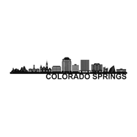 Colorado-Springs Skyline - Metal Wall Art
