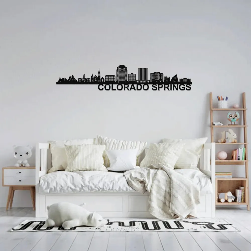 Colorado-Springs Skyline - Metal Wall Art - Image 1