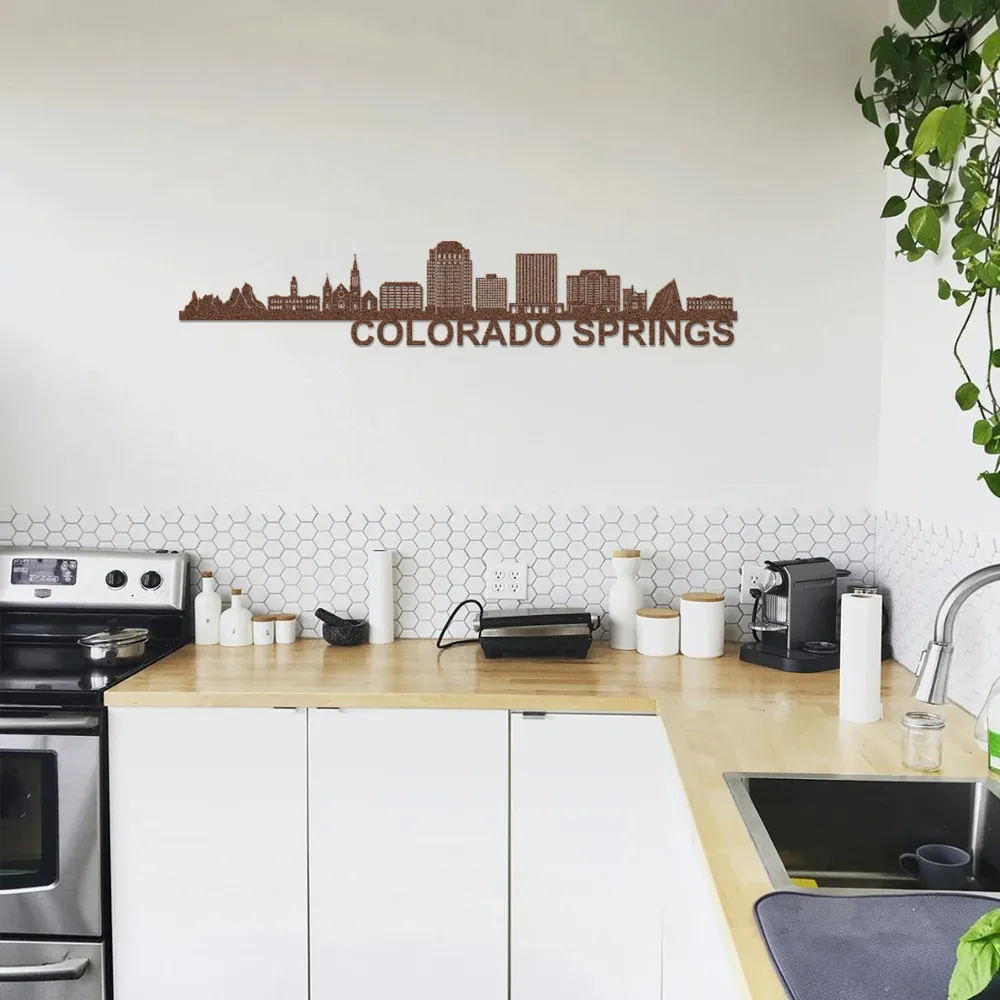 Colorado-Springs Skyline - Metal Wall Art - Image 5