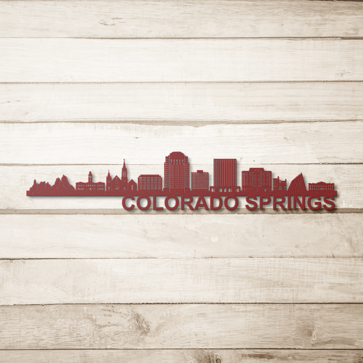 Colorado-Springs Skyline - Metal Wall Art - Image 5
