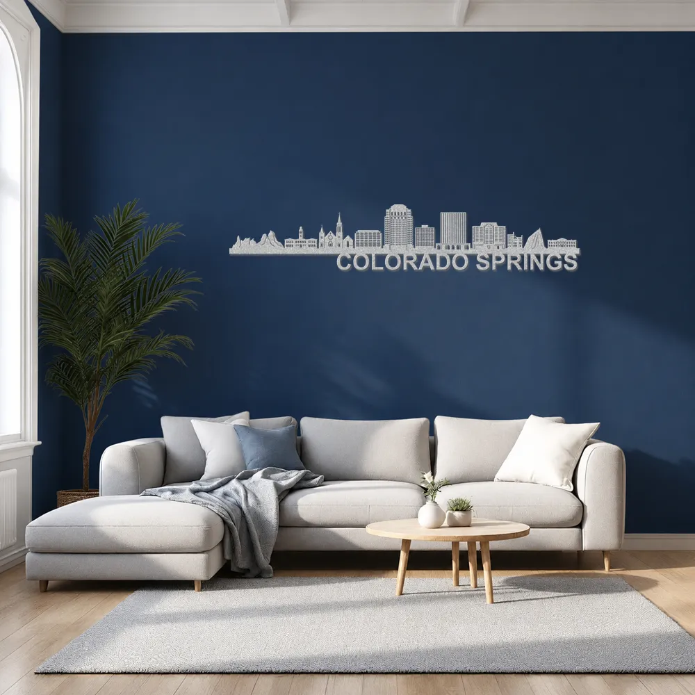 Colorado-Springs Skyline - Metal Wall Art - Image 7