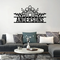 Contemporary Metal Family Name Wall Art - Image 8