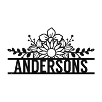 Contemporary Metal Family Name Wall Art