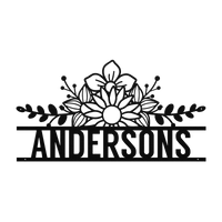 Contemporary Metal Family Name Wall Art