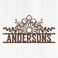 Contemporary Metal Family Name Wall Art - Image 2
