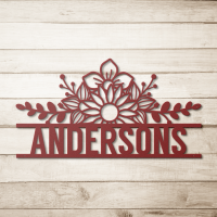 Contemporary Metal Family Name Wall Art - Image 5