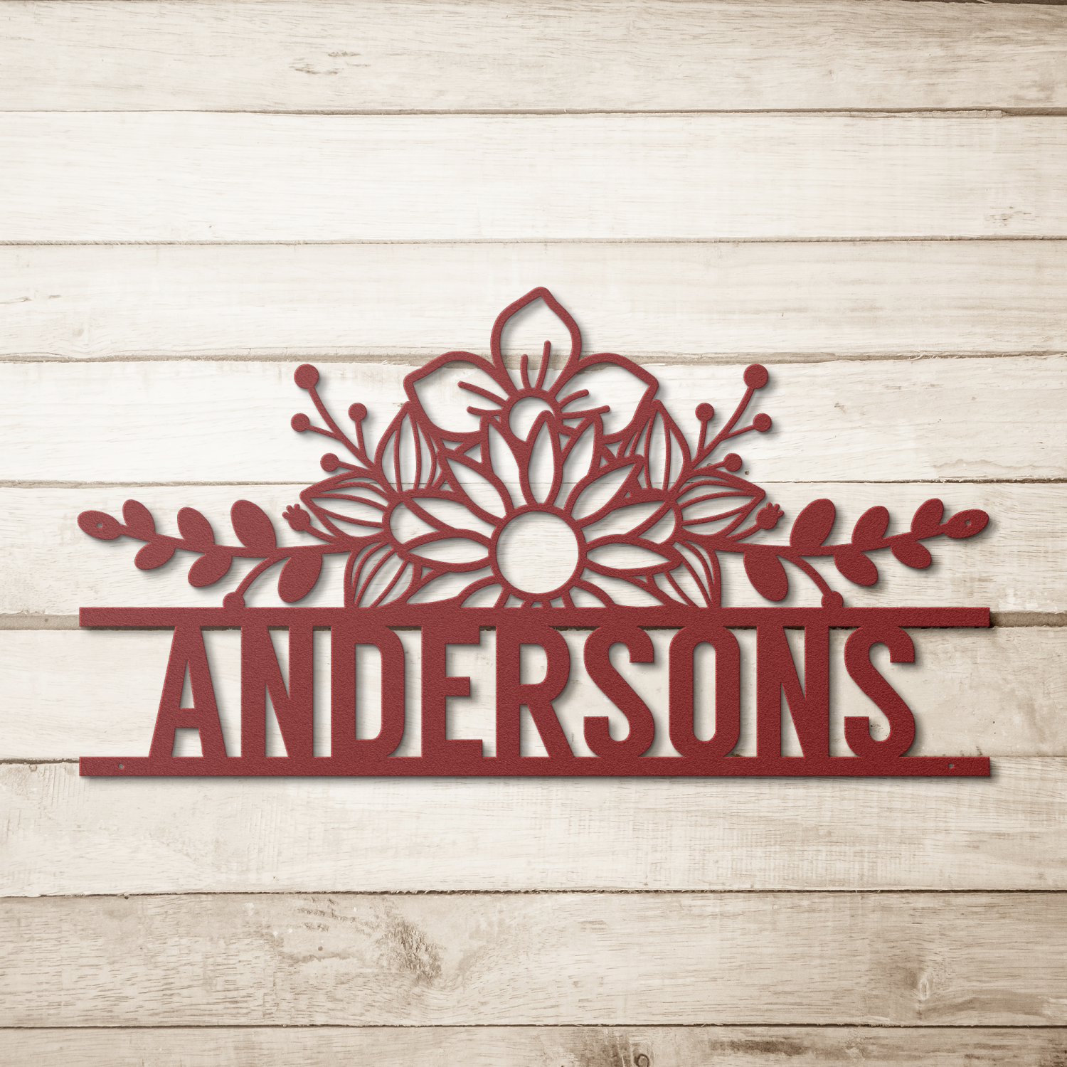 Contemporary Metal Family Name Wall Art - Image 5