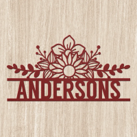 Contemporary Metal Family Name Wall Art - Image 3