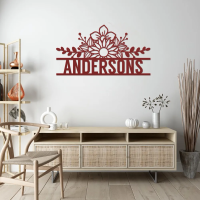 Contemporary Metal Family Name Wall Art - Image 6
