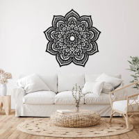 Cosmic Petals Mandala Steel Art