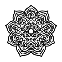 Cosmic Petals Mandala Steel Art