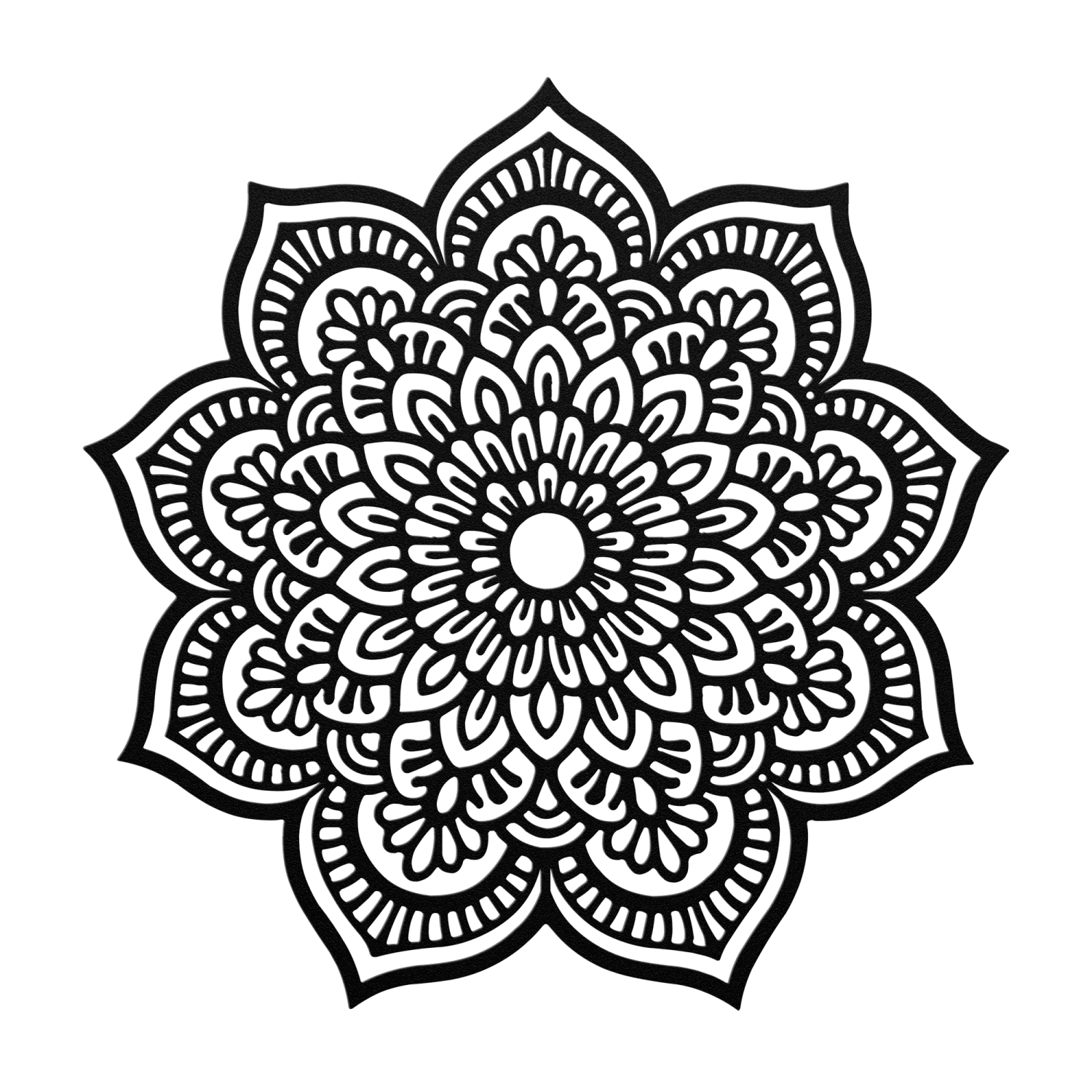 Cosmic Petals Mandala Steel Art