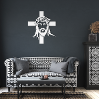 Crowned Savior & Cross Metal Art - Image 6