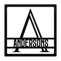 Custom Metal Family Name Wall Art