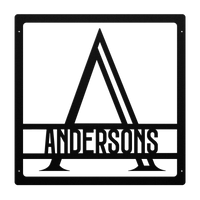 Custom Metal Family Name Wall Art