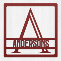 Custom Metal Family Name Wall Art - Image 2