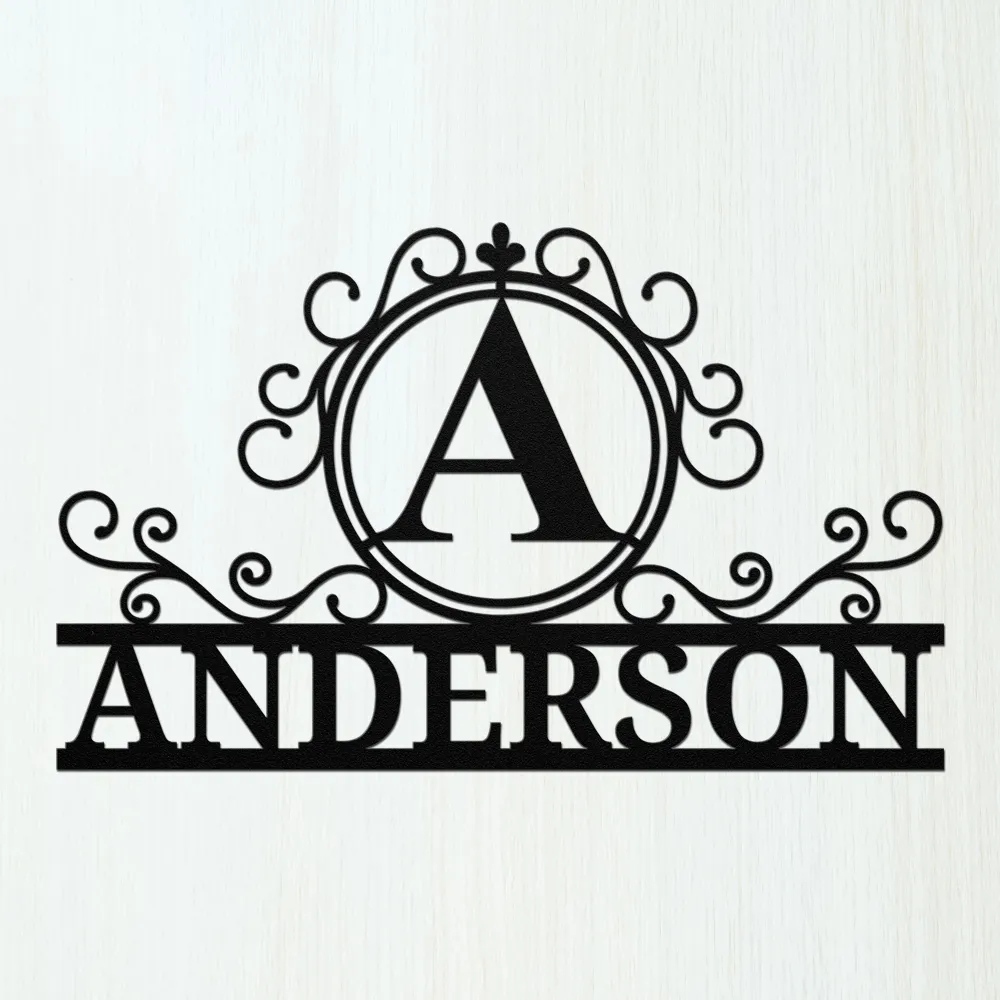Decorative Entryway Family Name Art - Image 1