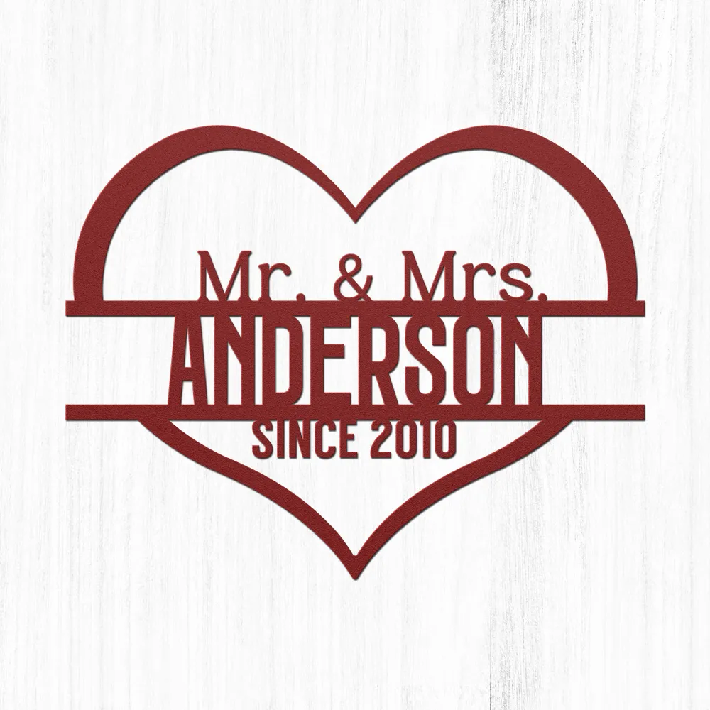 Decorative Family Name Metal Wall Art - Image 2