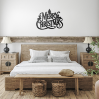 Decorative Merry Christmas Art - Image 3
