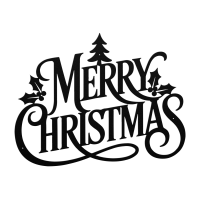 Decorative Merry Christmas Art