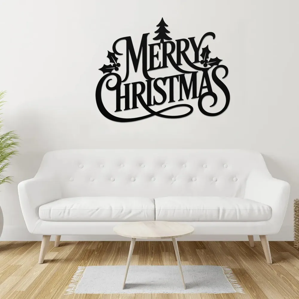 Decorative Merry Christmas Art - Image 2