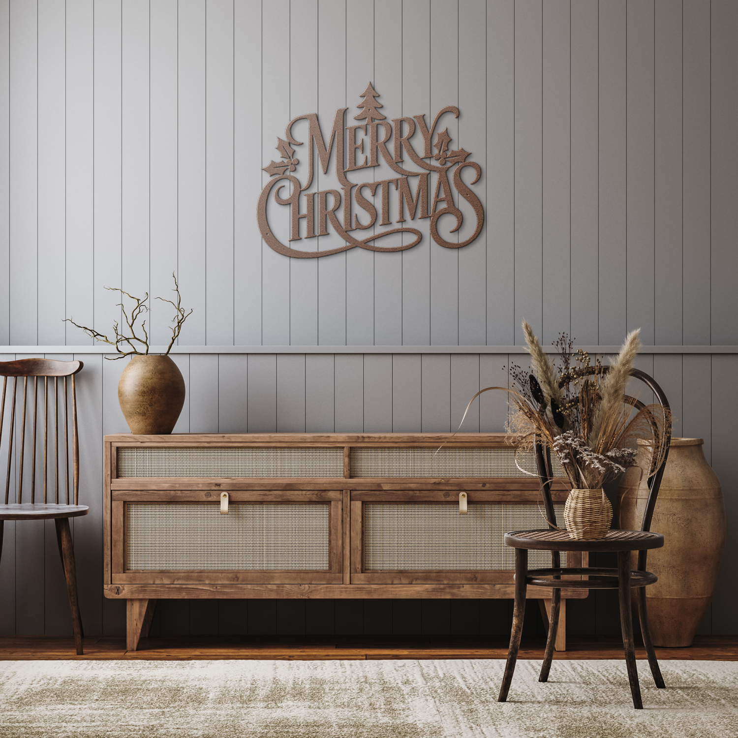 Decorative Merry Christmas Art - Image 8